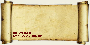 Angelina Bzeničanin vizit kartica